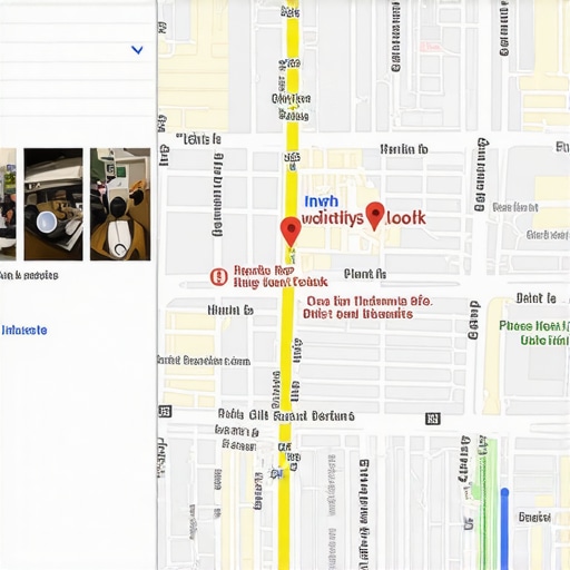 A Google Maps listing showcasing reviews, photos, and rich snippets for local SEO success.