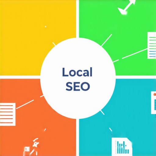 Illustrative diagram of sophisticated local SEO techniques and tools
