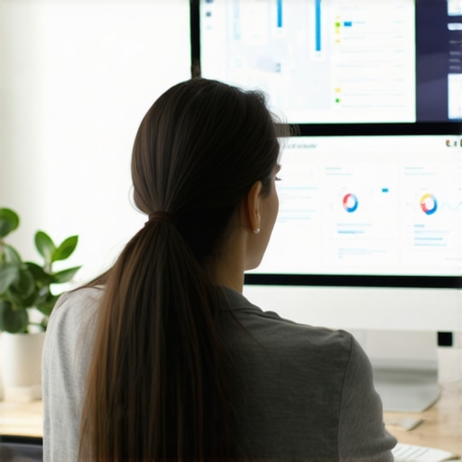 Person reviewing maps and analytics on a computer to maintain local SEO success