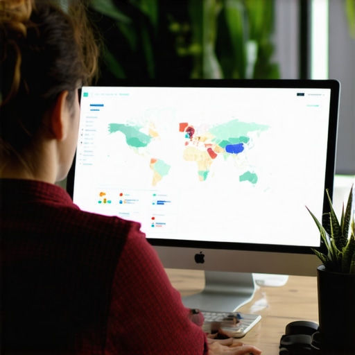 Person reviewing local SEO audit results on a laptop