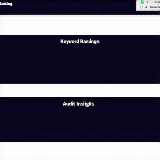 Screenshot of Google My Business ranking tools showing analytics and audits