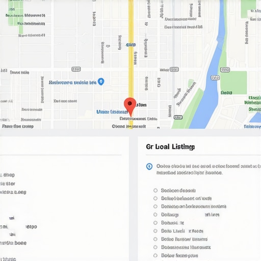 Screenshot of a map audit tool highlighting discrepancies in business listings.