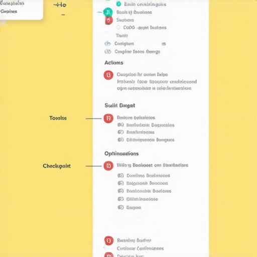 Maps Optimization Workflow Diagram illustrating steps in GMB maps audit and optimization process.