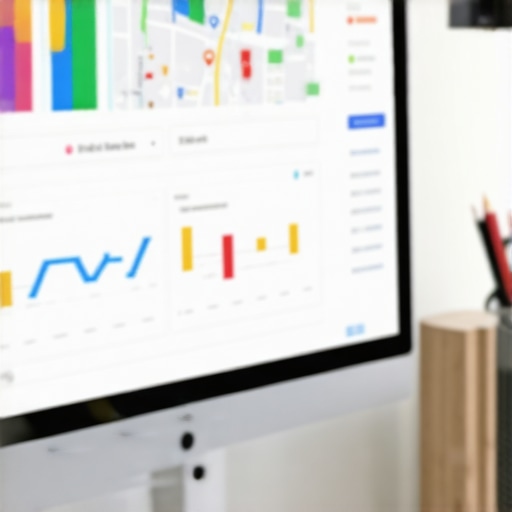 Screenshot of SEO and maps audit tools in use on a computer monitor