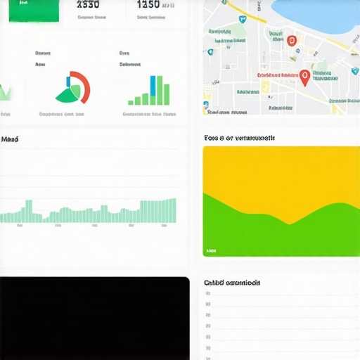 Local SEO Dashboard for Maps Audit Screenshot of a local SEO tools dashboard displaying maps audit and ranking metrics
