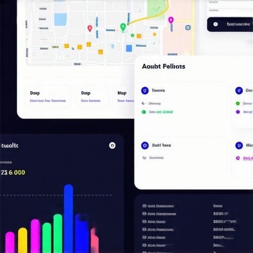 A screenshot of a digital dashboard monitoring local search performance and audit status.