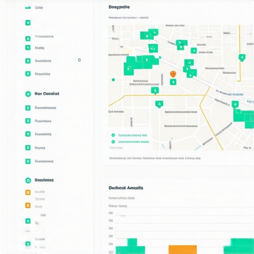 A screenshot of a detailed Google Maps audit interface with checklists and analytics