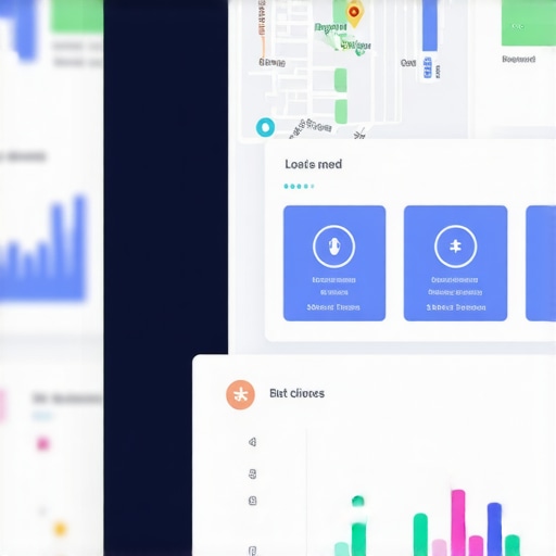 Screenshot of local SEO dashboard with maps optimization metrics