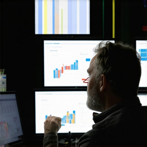 Deep Dive into Maps Audit Data Expert analyzing maps audit results on screens with SEO charts.