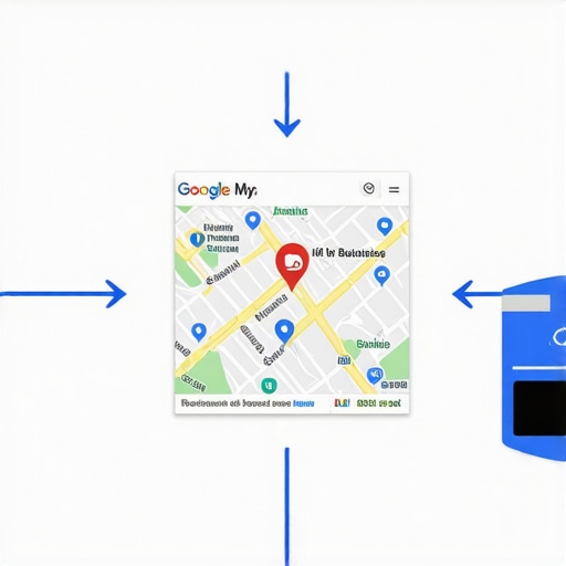 Flowchart illustrating steps for local SEO and map pack enhancement.