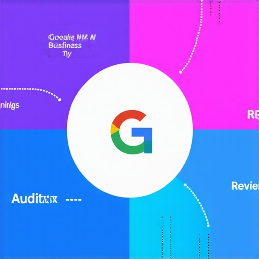 Diagram showing tools and strategies for maintaining GMB rankings over time.